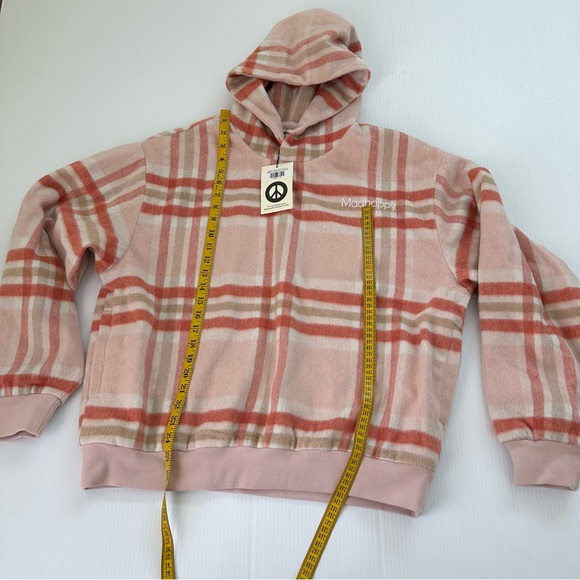 Madhappy NWT Limited Edition Flannel Plaid Oversized Hoodie, S - Picture 5 of 12